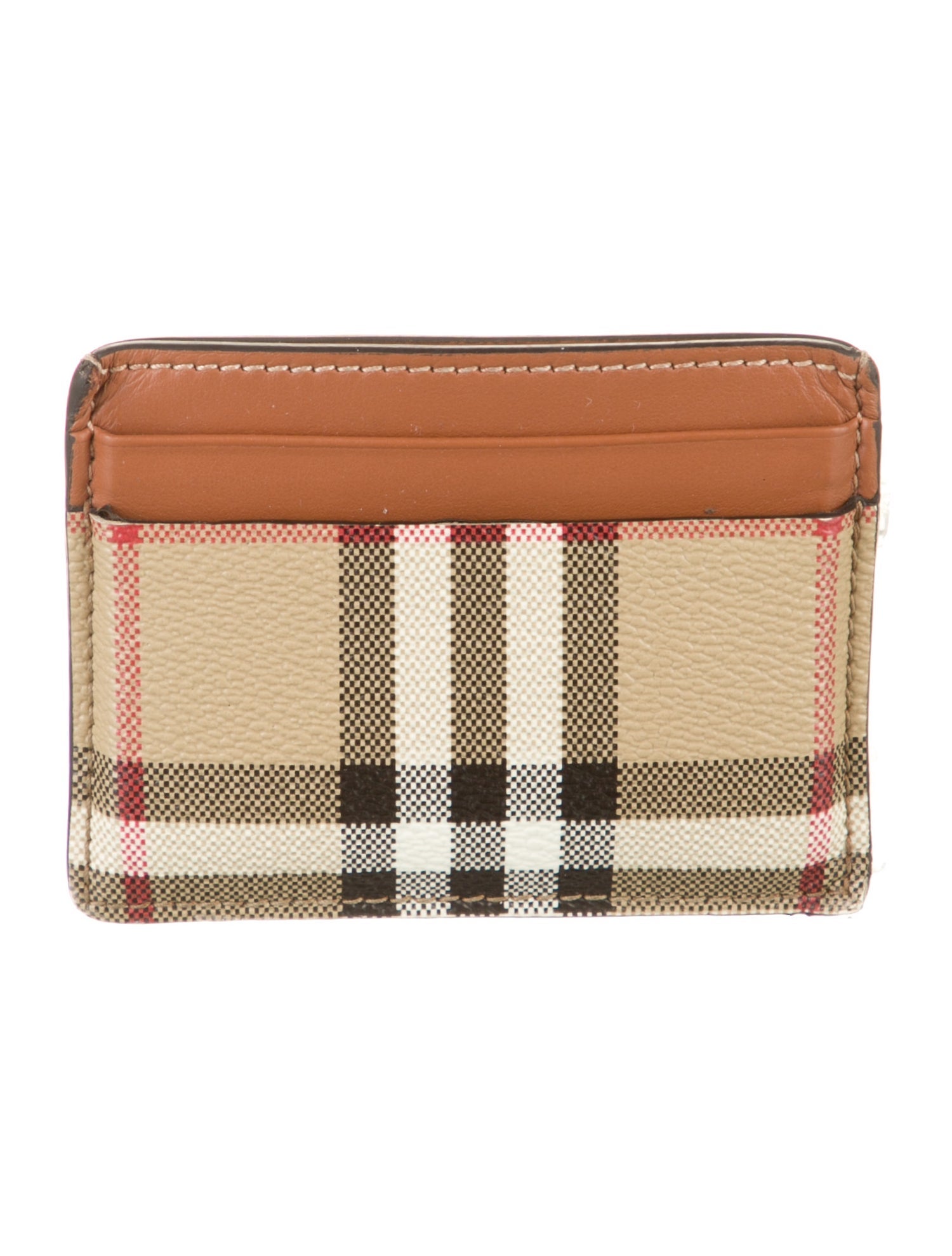 Burberry Leather Printed Card Holder